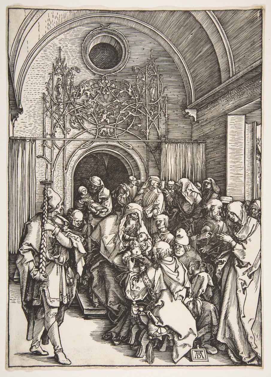 Omskärelsen, ur ”Jungfru Marias liv” av Albrecht Dürer
