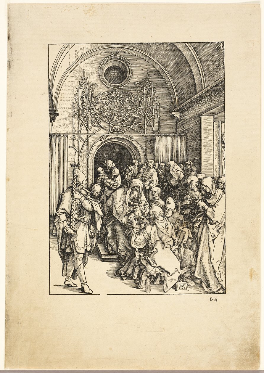 Kristi omskärelse, från Jungfruns liv av Albrecht Dürer