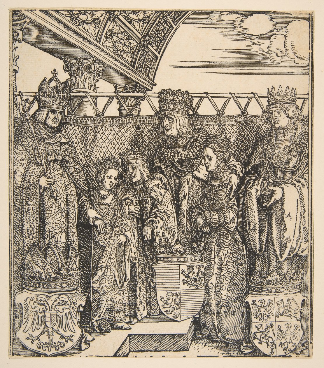 Prinskongressen i Wien.n.d. av Albrecht Dürer