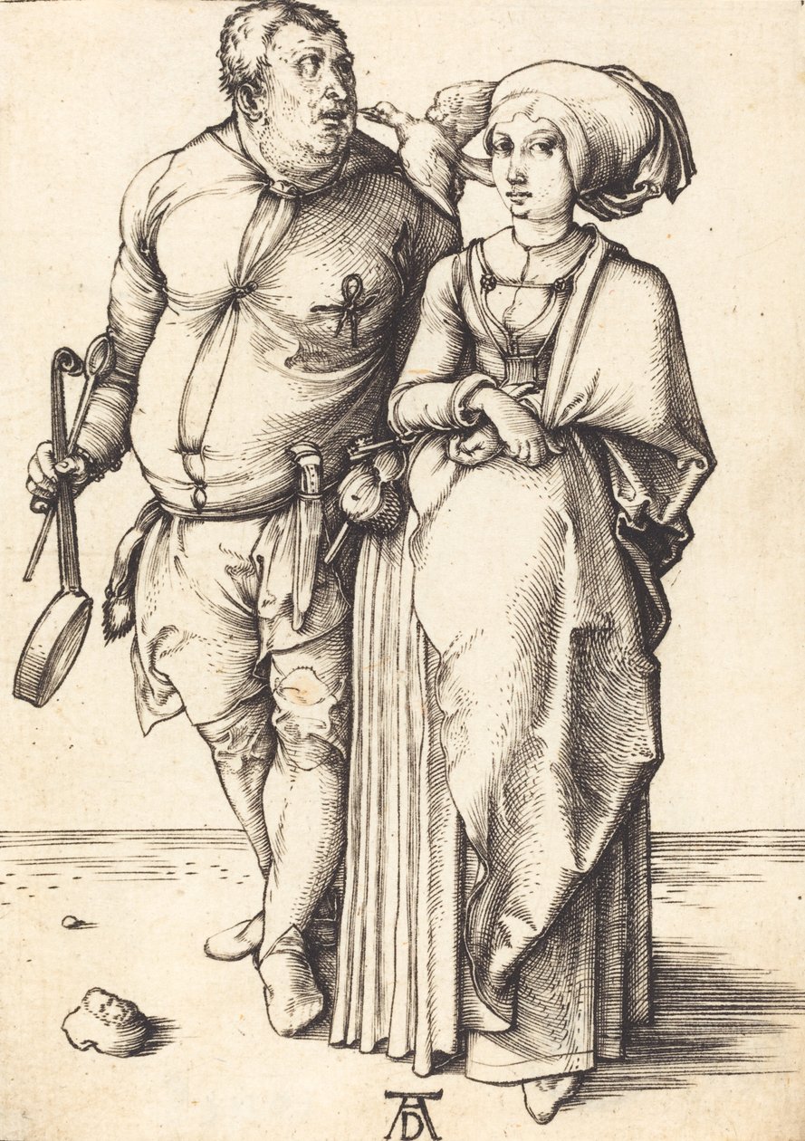 Kocken och hans fru, ca. 14961497. av Albrecht Dürer