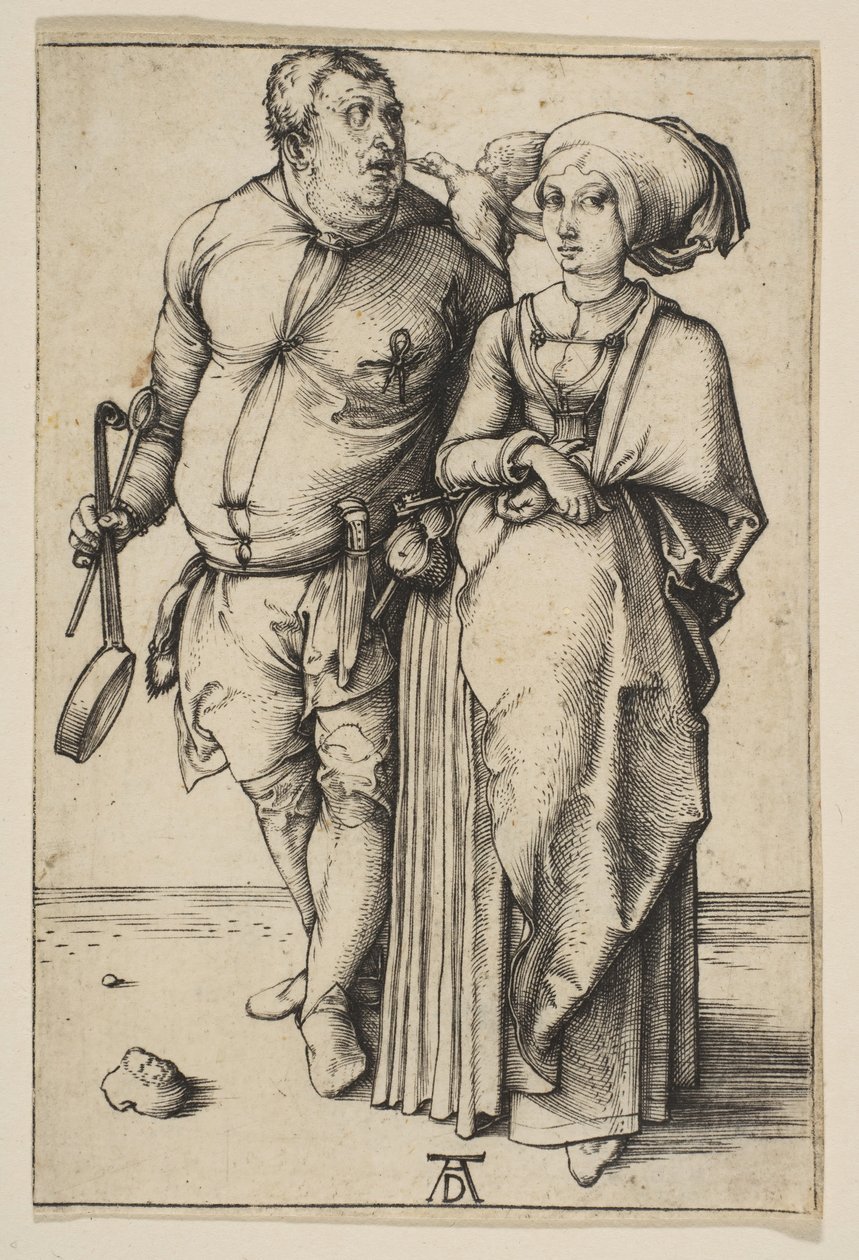 Kocken och hans fru, ca. 1496. av Albrecht Dürer