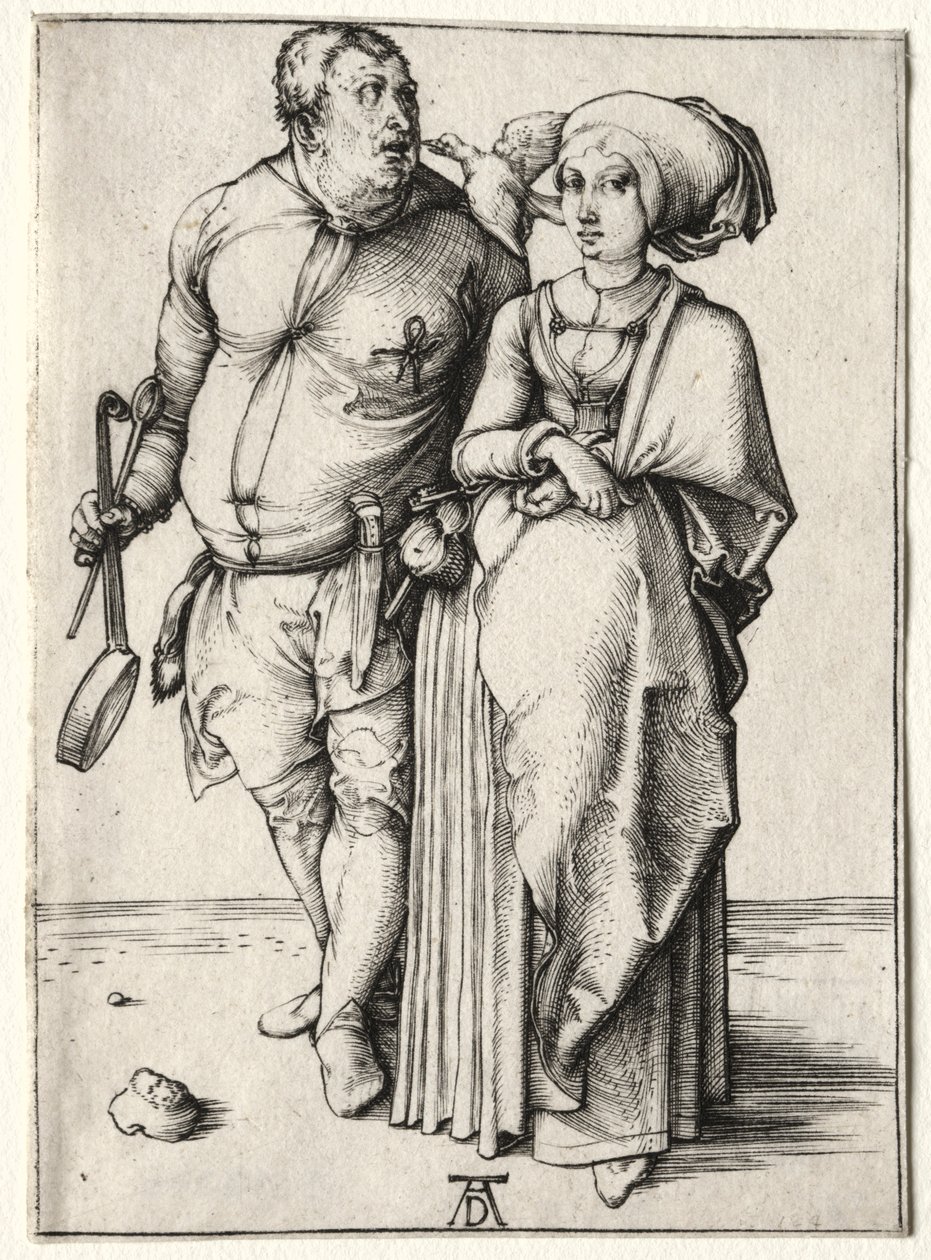 Kocken och hans fru, troligen 1497. av Albrecht Dürer