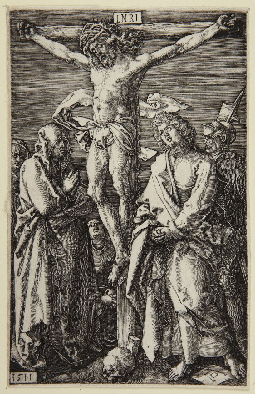 Korsfästelsen (serien Den graverade passionen) av Albrecht Dürer