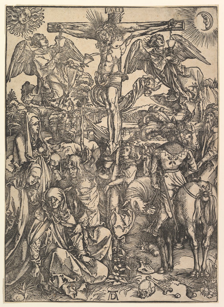 Korsfästelsen, från The Large Passion, ca. 1498. av Albrecht Dürer