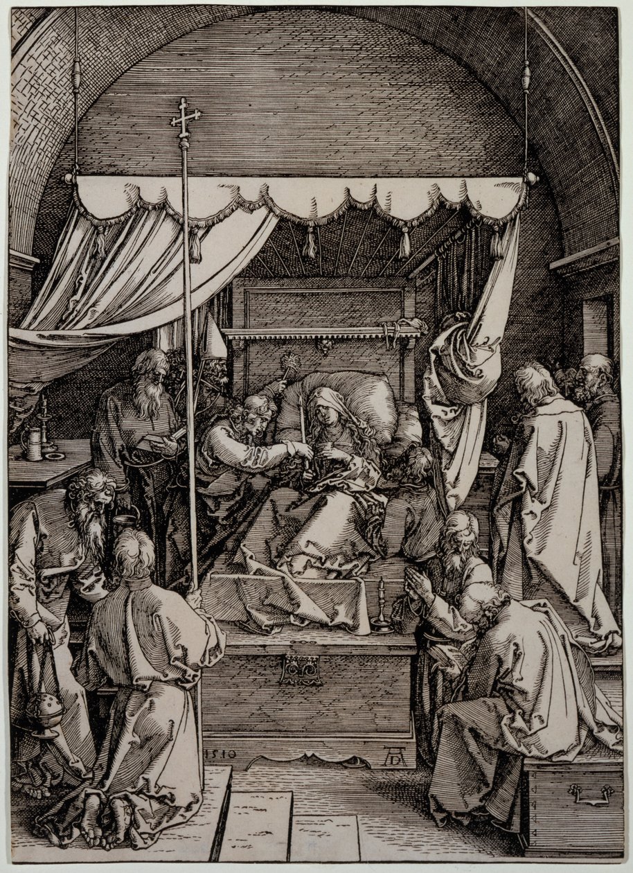 Jungfru Marias död av Albrecht Dürer