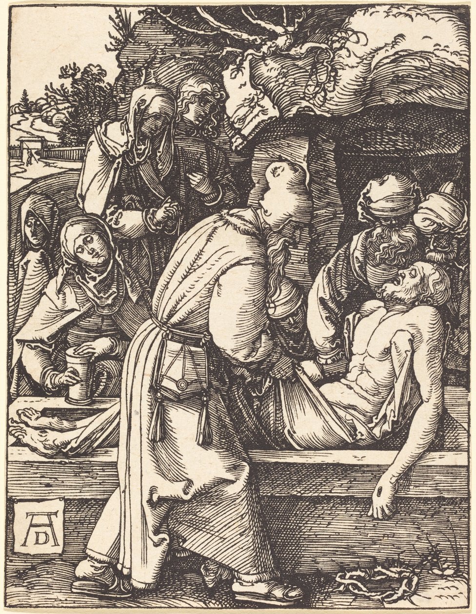 Nedtagandet från korset av Albrecht Dürer