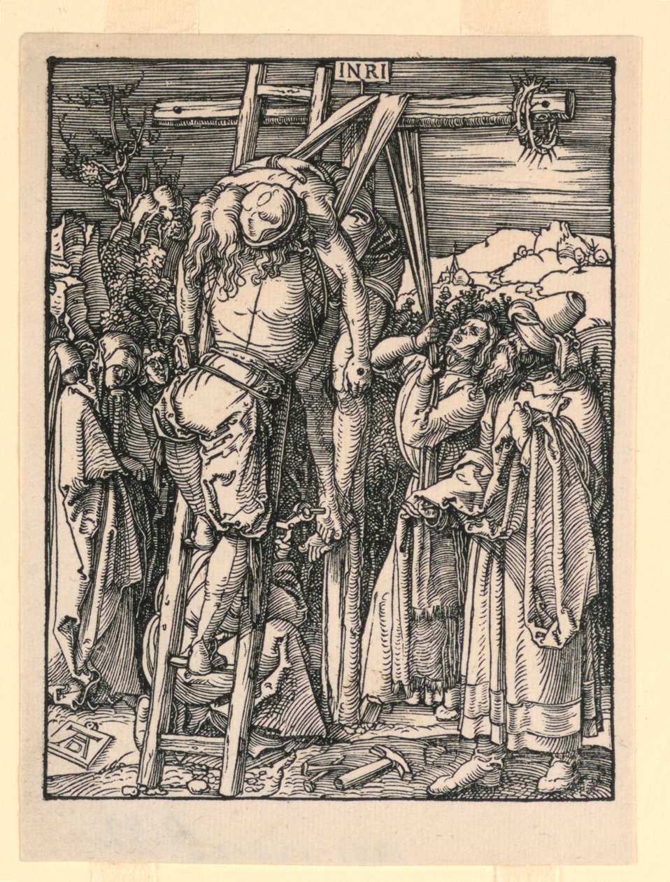 Nedstigningen från korset (The Deposition), från The Little Passion-serien av Albrecht Dürer