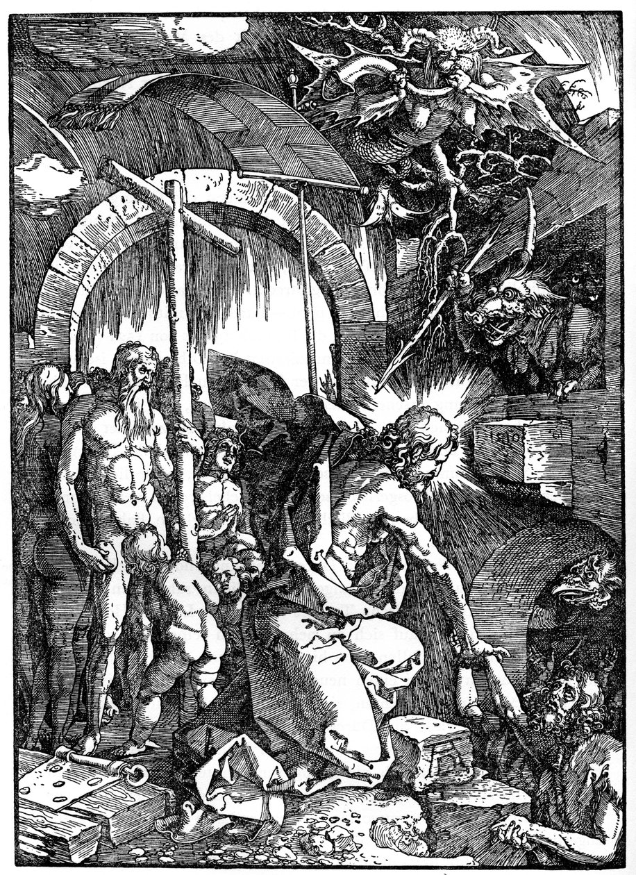 Kristi nedstigning till limbo, 1510, 1936 av Albrecht Dürer