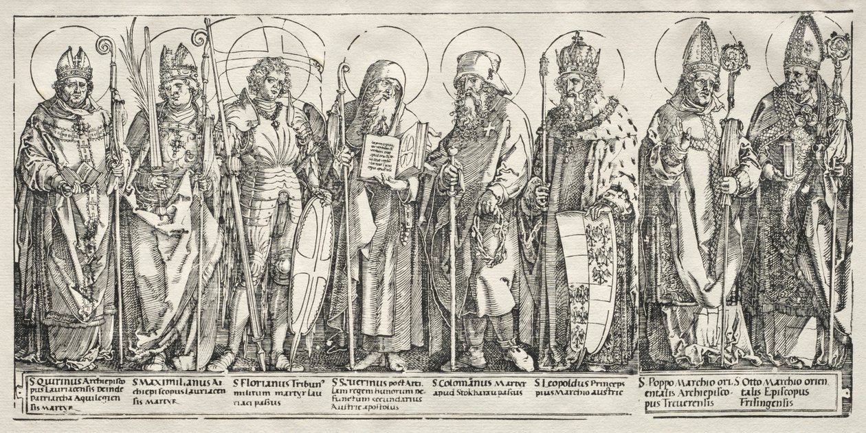 Österrikes åtta heliga, ca. 1515. av Albrecht Dürer