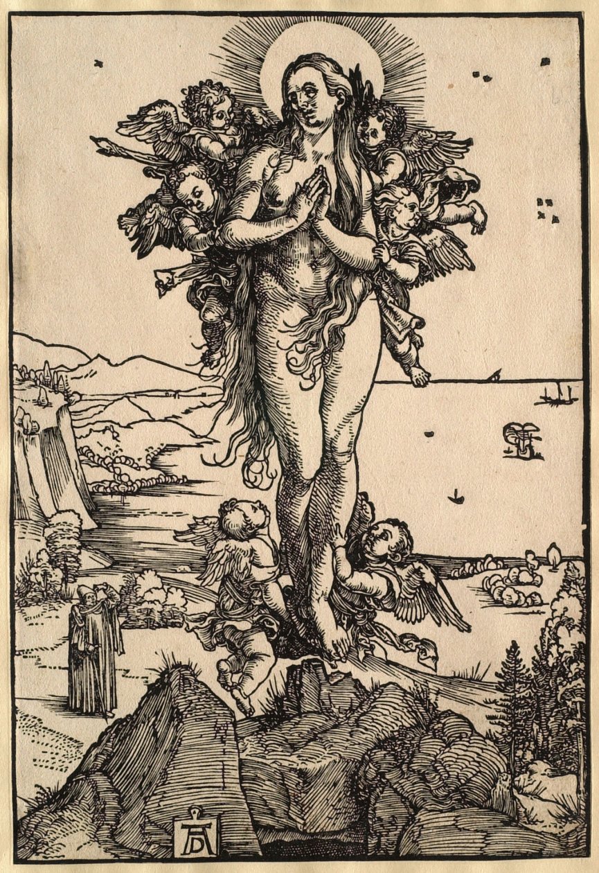 Heliga Maria Magdalenas himmelsfärd av Albrecht Dürer