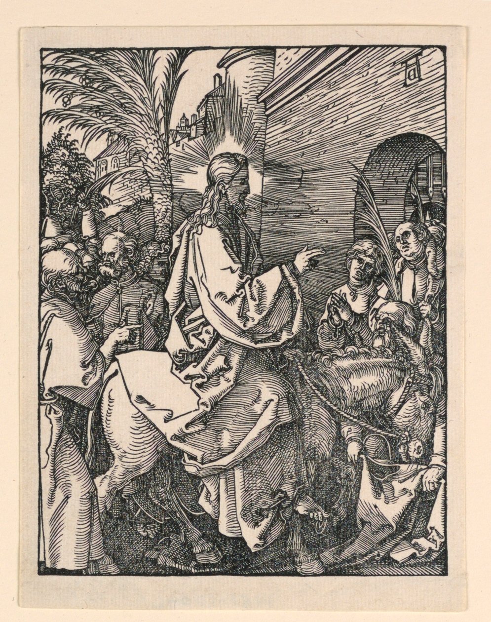The Entrance of Christ in Jerusalem, från The Little Passion-serien av Albrecht Dürer