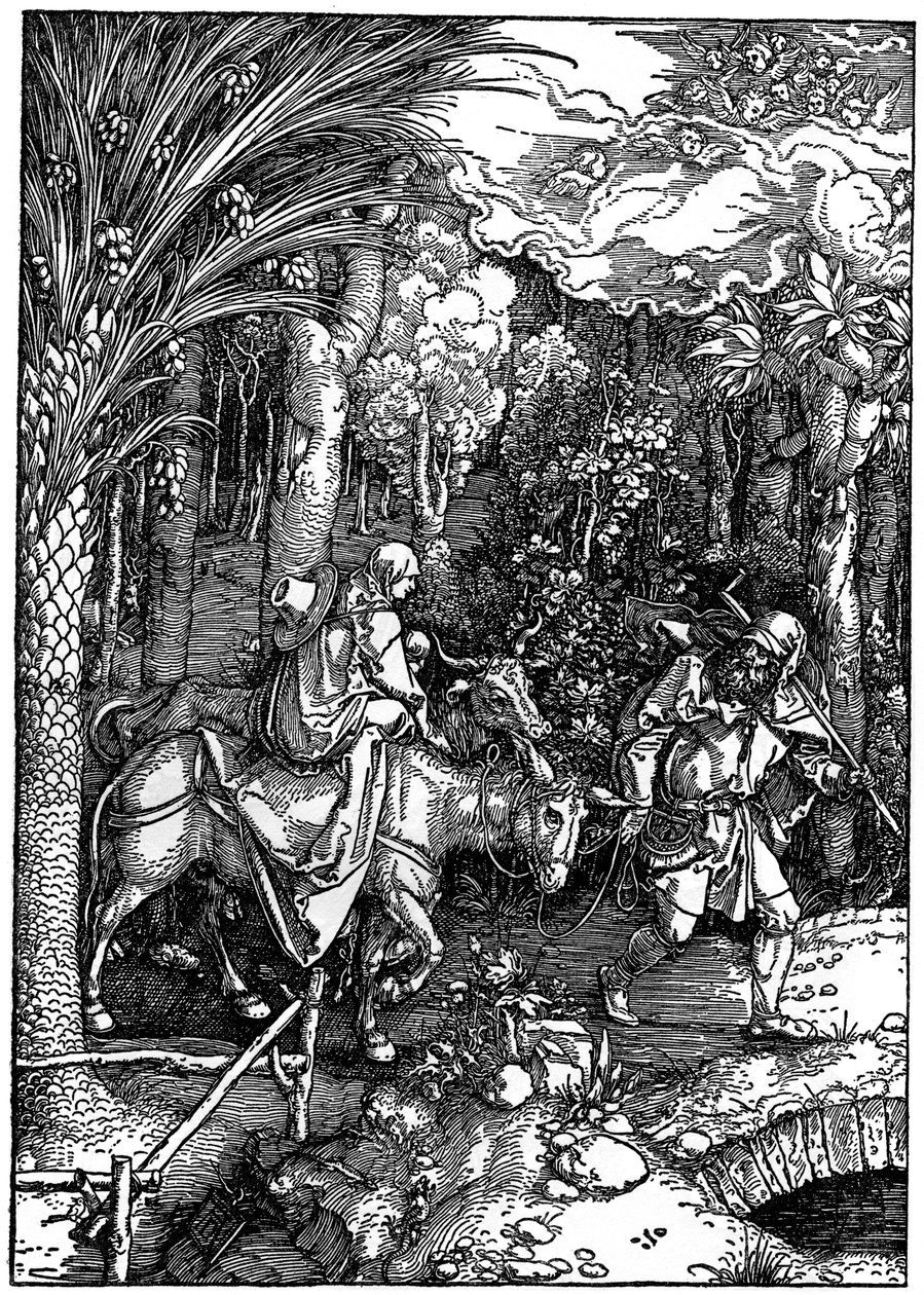 Flygningen till Egypten, 1502-1505, 1936 av Albrecht Dürer