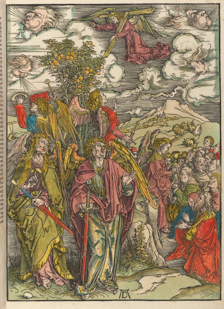 De fyra änglarna som håller vindarna av Albrecht Dürer