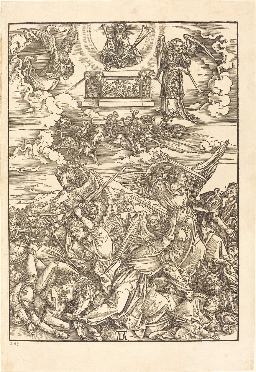 De fyra hämnande änglarna av Albrecht Dürer