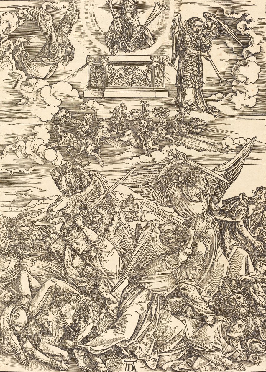 De fyra hämnande änglarna, 1498. av Albrecht Dürer