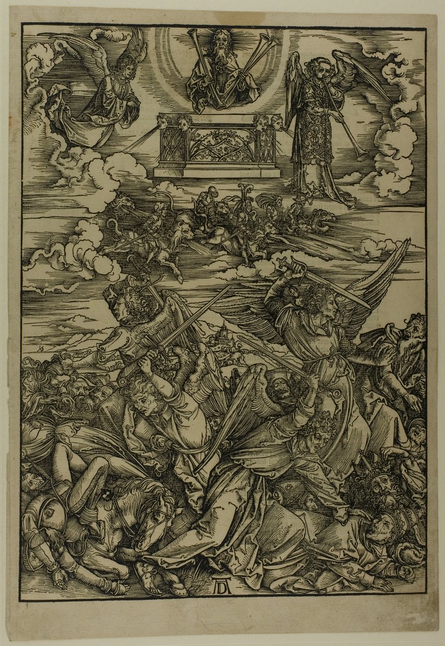 Eufrats fyra hämnande änglar, från Apokalypsen av Albrecht Dürer