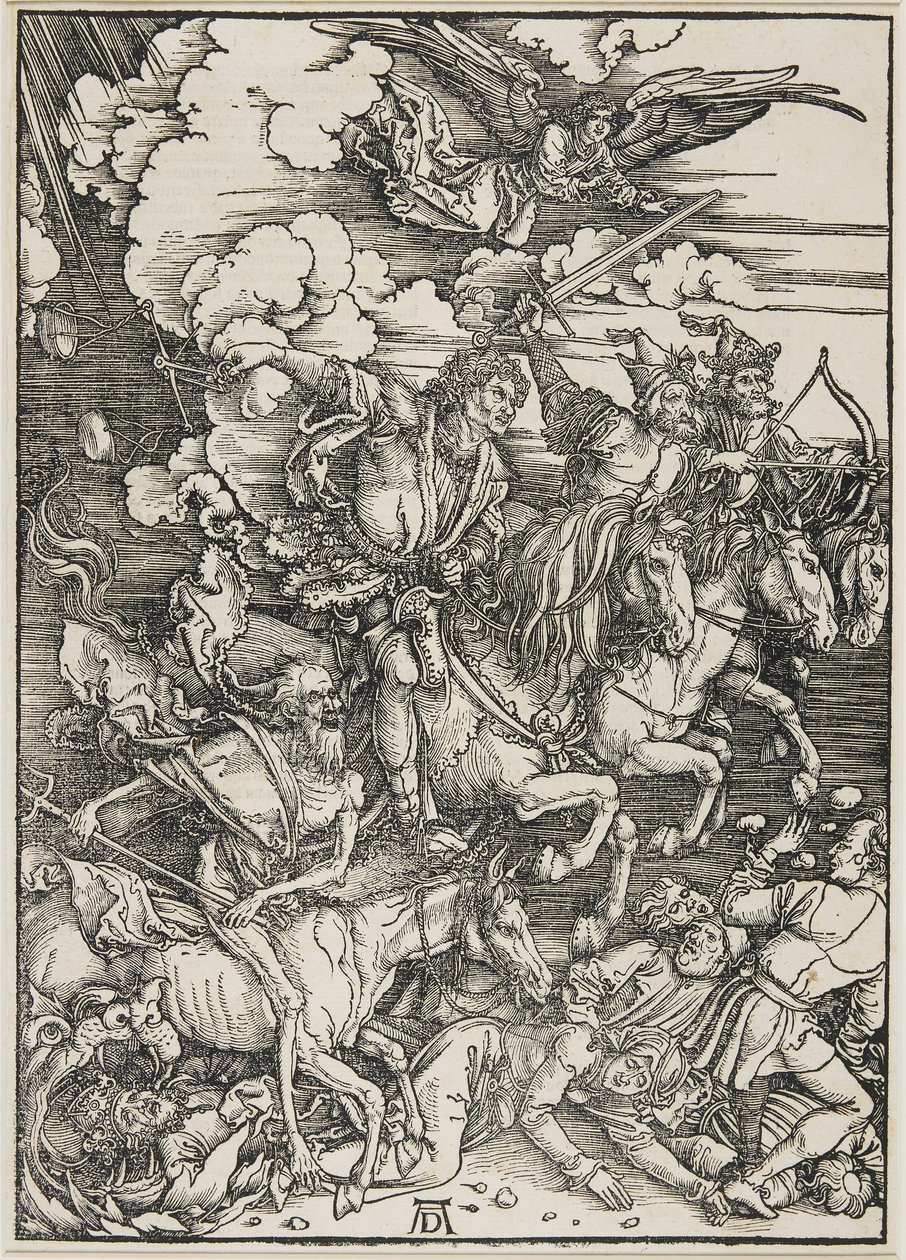 De fyra ryttarna, 1496-1498 av Albrecht Dürer