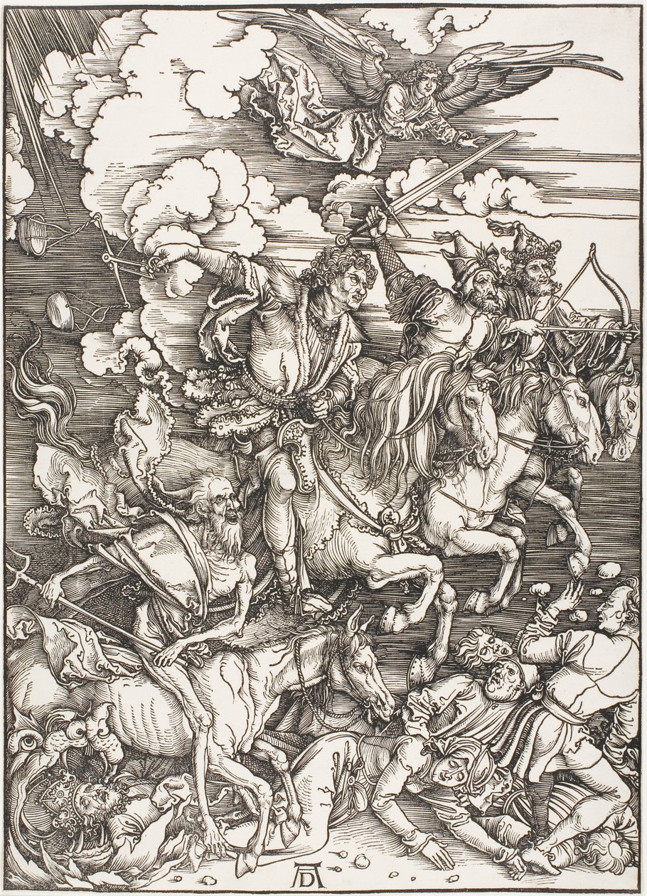 The Four Horsemen of the Apocalypse, från The Apocalypse av Albrecht Dürer