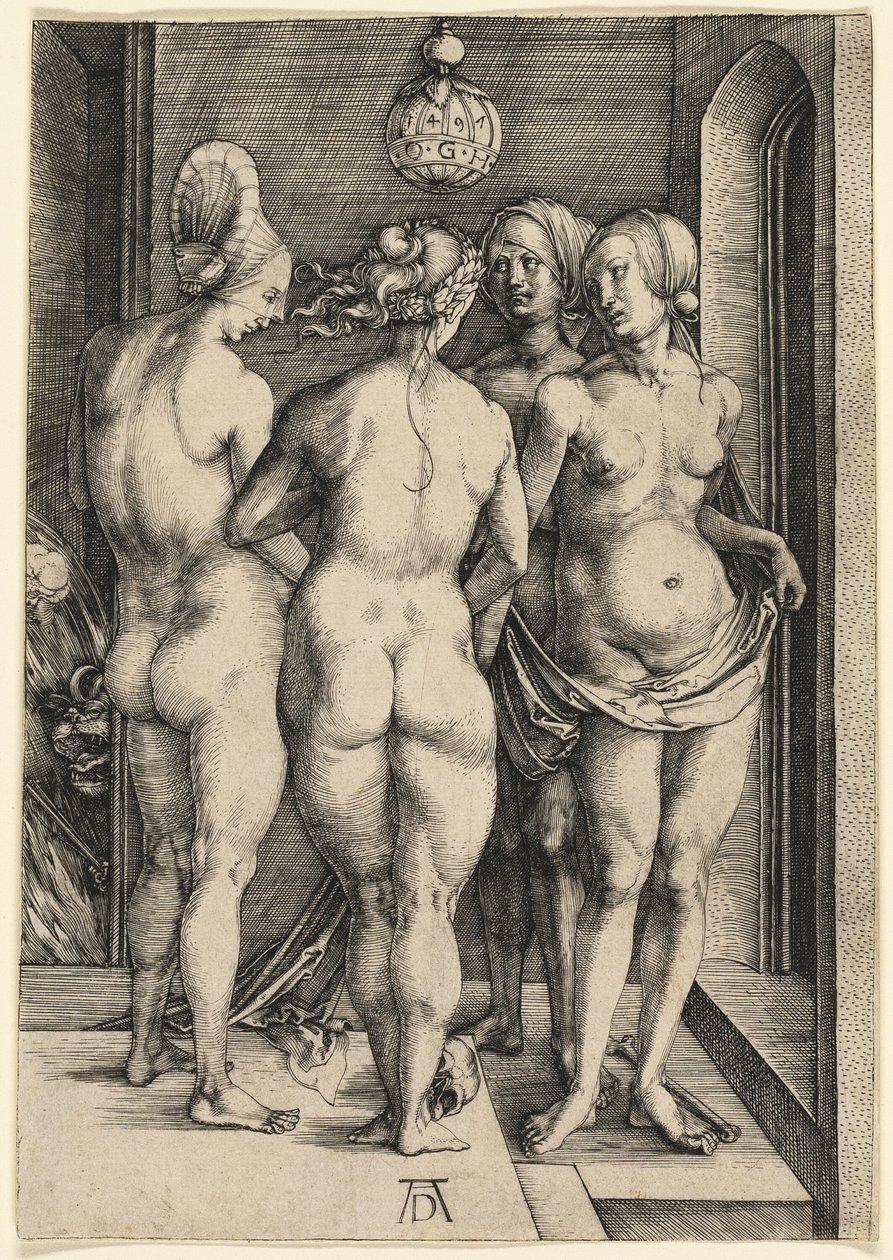 De fyra nakna kvinnorna av Albrecht Dürer