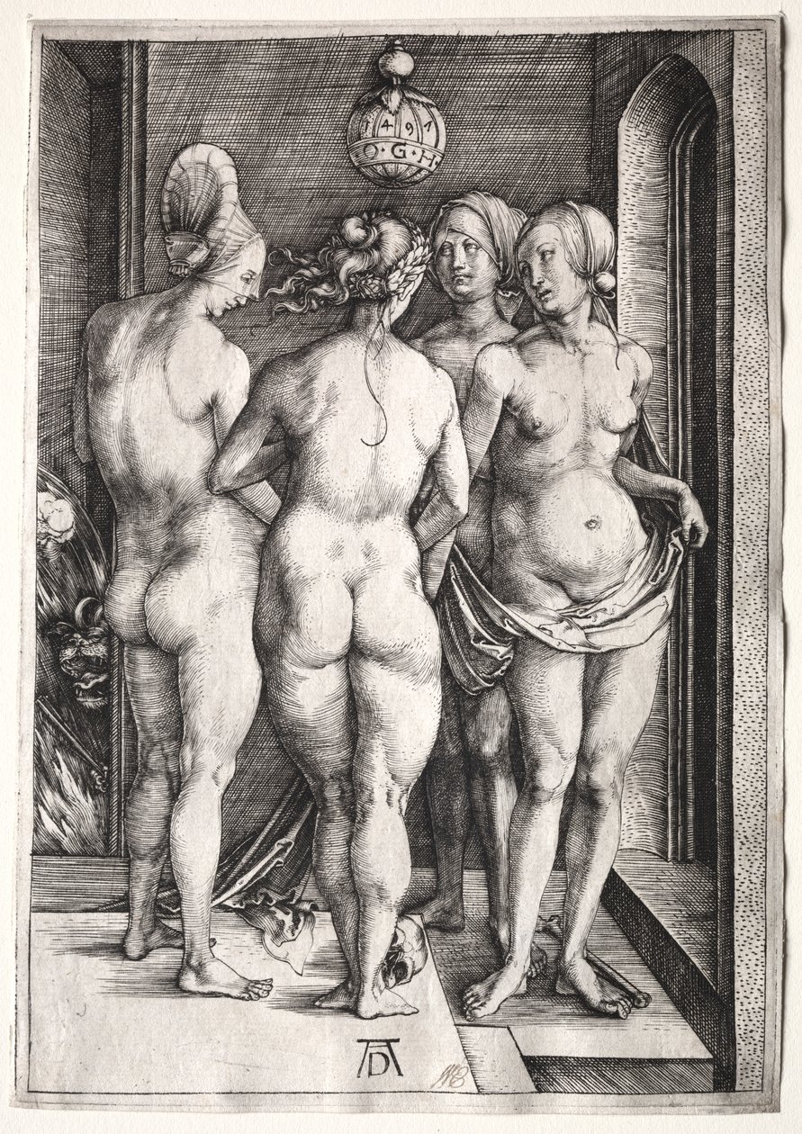 De fyra häxorna (fyra nakna kvinnor) av Albrecht Dürer