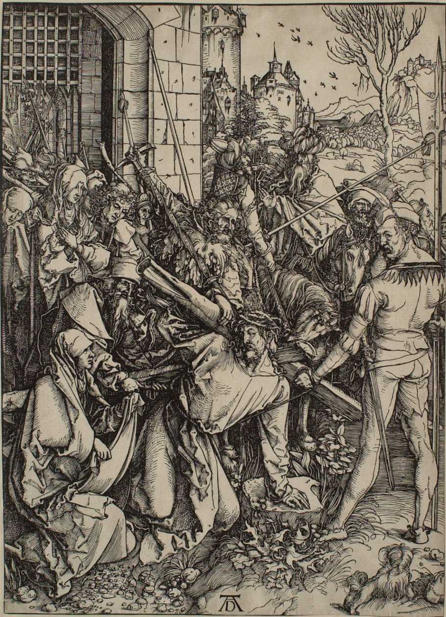 Den stora passionen: Kristus bär korset av Albrecht Dürer
