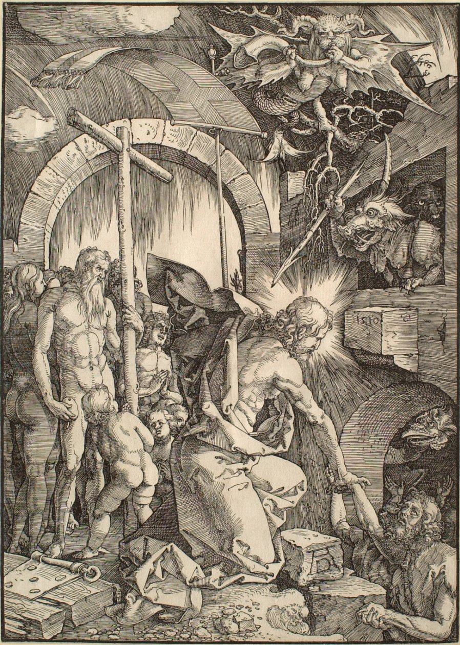 Den stora passionen: Kristus i limbo av Albrecht Dürer