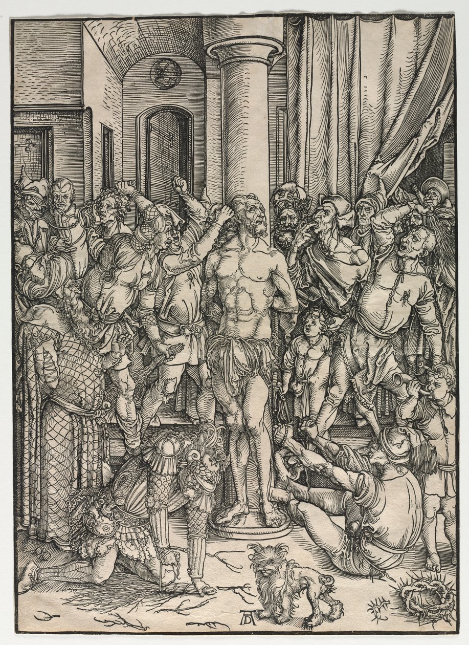 Den stora passionen: The flagellation av Albrecht Dürer