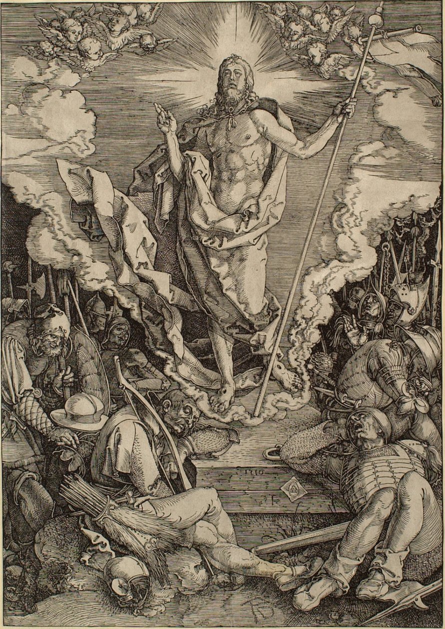 Den stora passionssviten: Uppståndelsen av Albrecht Dürer