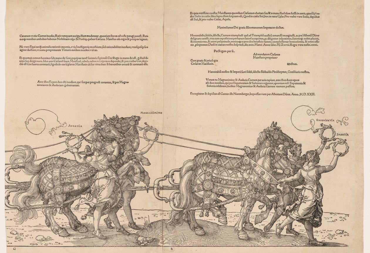Kejsar Maximilians stora triumfbil, 1523. av Albrecht Dürer