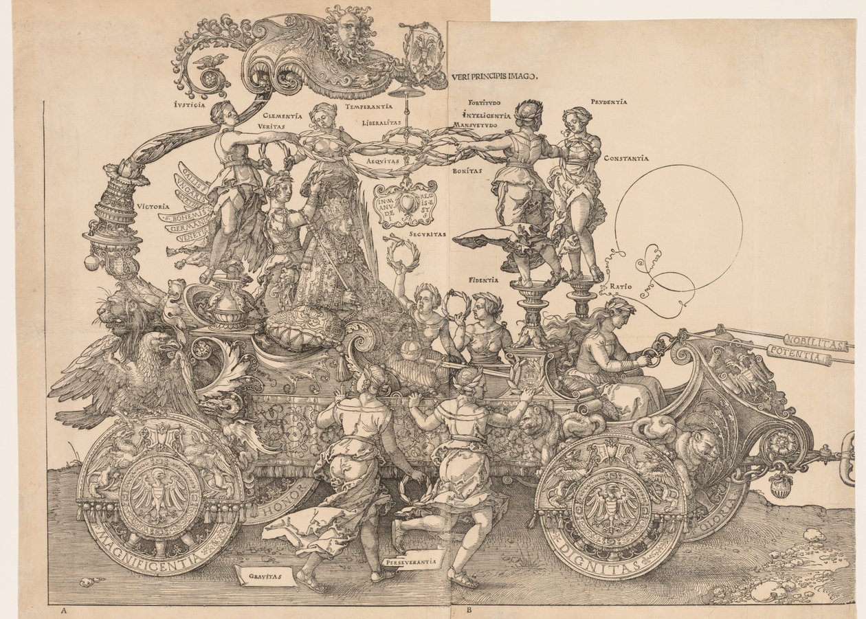 Kejsar Maximilians stora triumfbil, 1523. av Albrecht Dürer