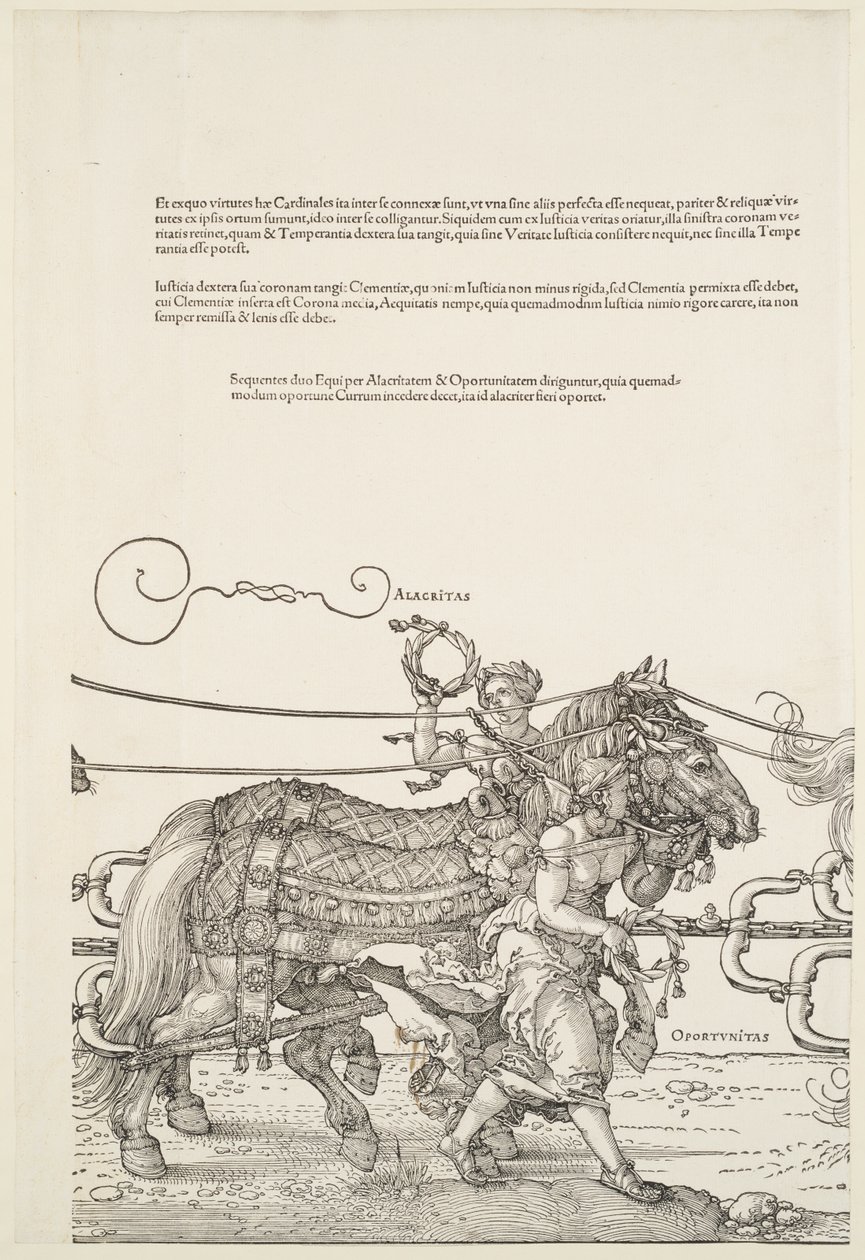 Den stora triumfvagnen: Alacritas och Oportunitas av Albrecht Dürer