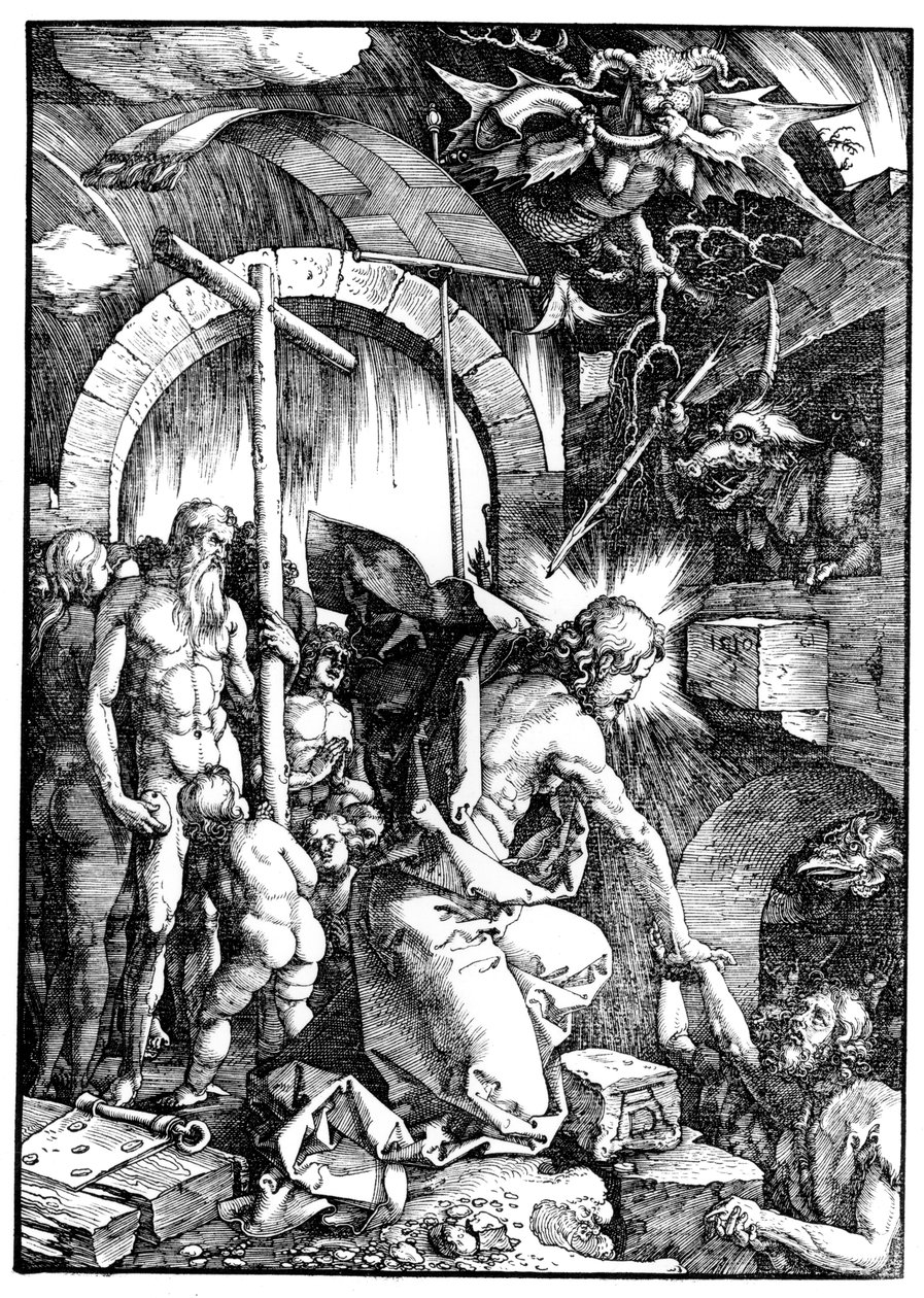 The Harrowing of Hell or Christ in Limbo, från The Large Passion, 1510 av Albrecht Dürer
