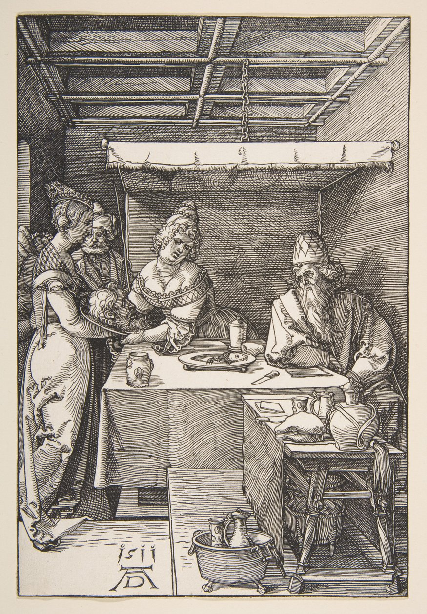 Johannes Döparens huvud fördes till Herodes av Albrecht Dürer
