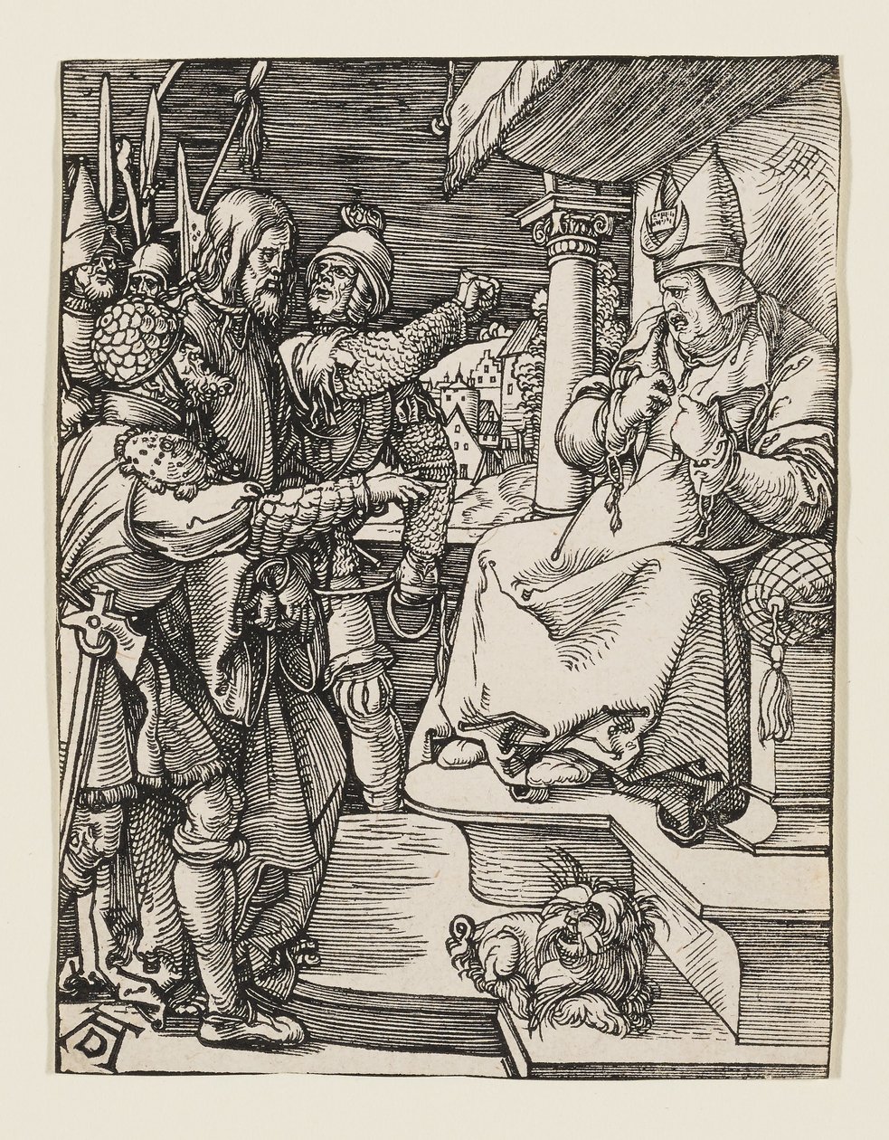 Översteprästen sliter sönder sina kläder av Albrecht Dürer