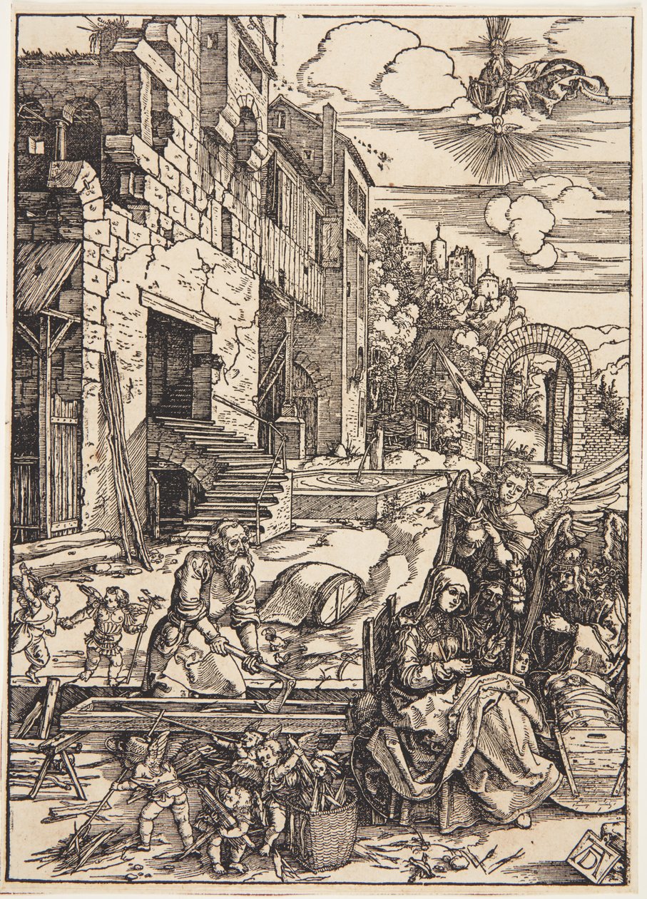 Den heliga familjen i Egypten av Albrecht Dürer