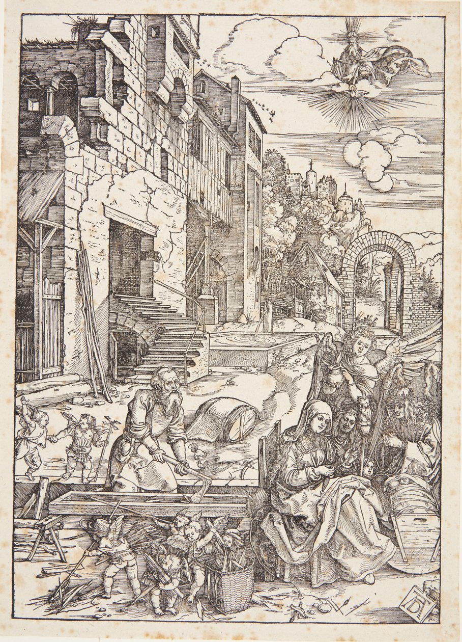 Den heliga familjen i Egypten av Albrecht Dürer