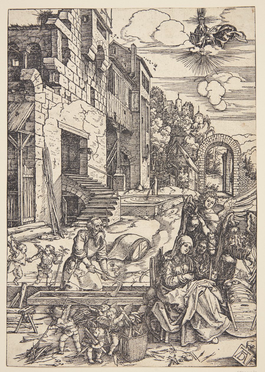 Den heliga familjen i Egypten av Albrecht Dürer