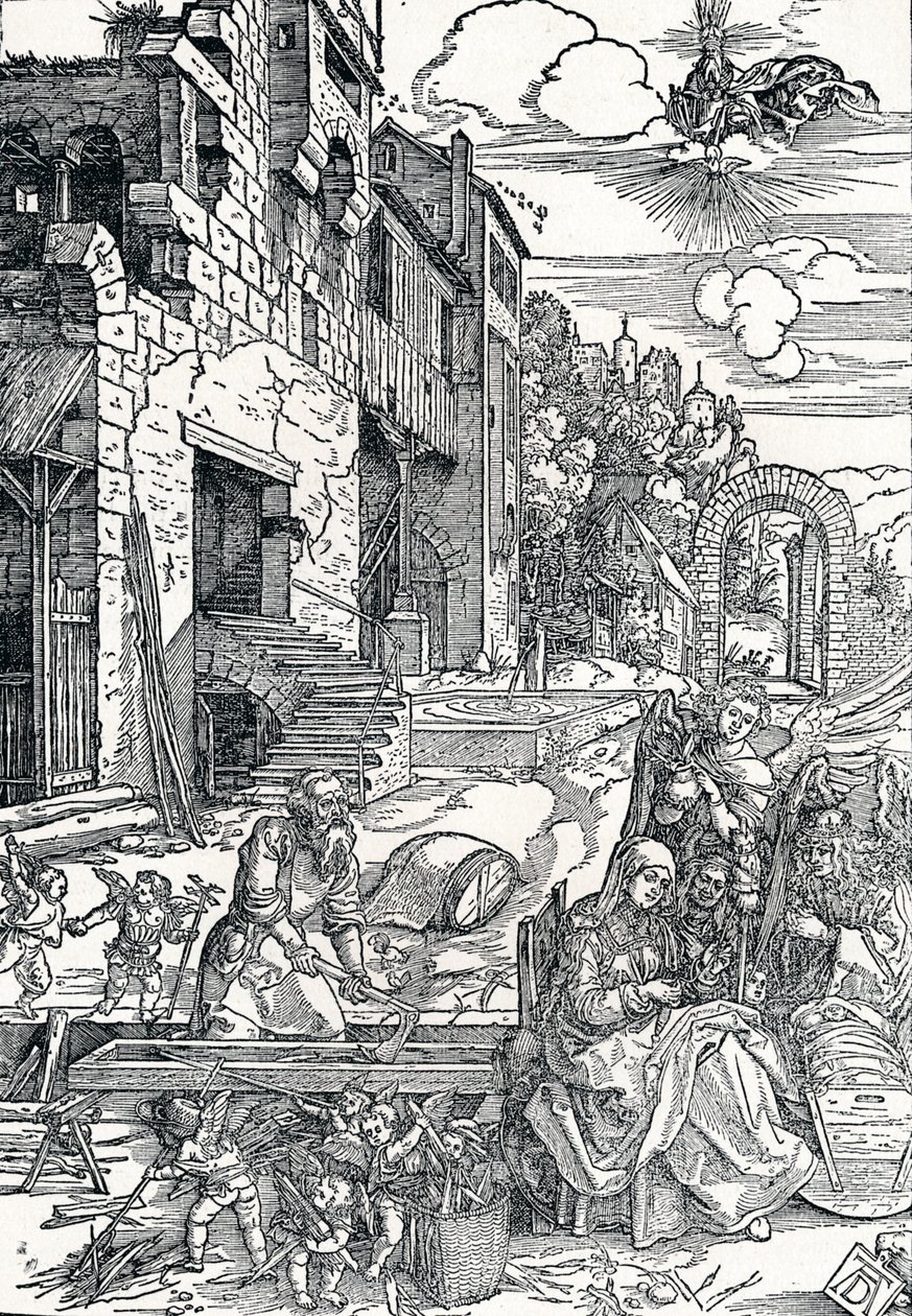 Den heliga familjen i Egypten, c1501-1502, 1906 av Albrecht Dürer