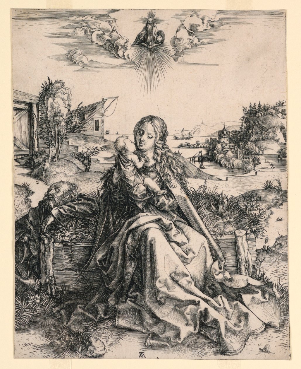 Den heliga familjen med fjäril av Albrecht Dürer