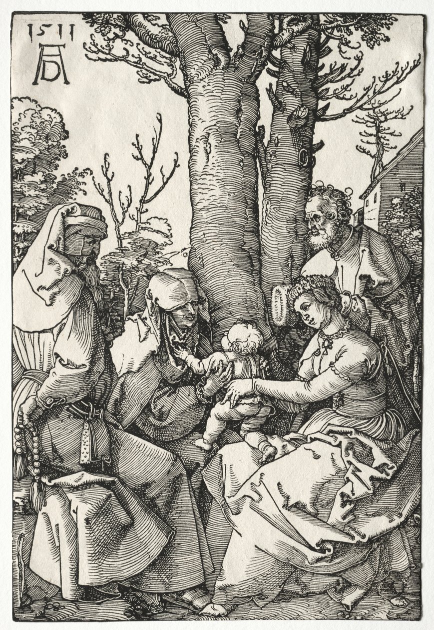 Den heliga familjen med Joachim och Anna av Albrecht Dürer