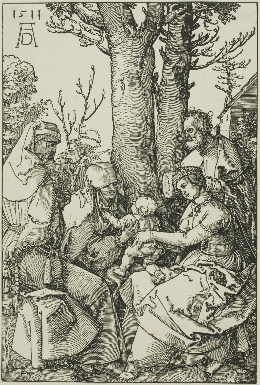 Den heliga familjen med Joachim och Saint Anne av Albrecht Dürer