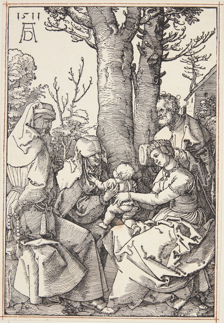 Den heliga familjen med Joachim och St. Anne av Albrecht Dürer