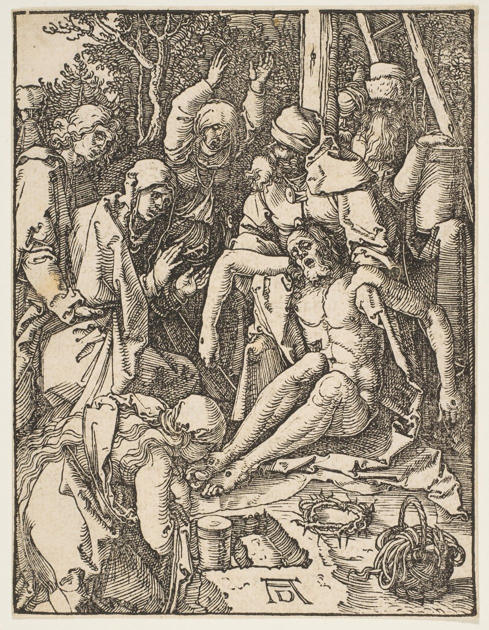 The Lamentation, från The Small Passion, ca. 1509. av Albrecht Dürer