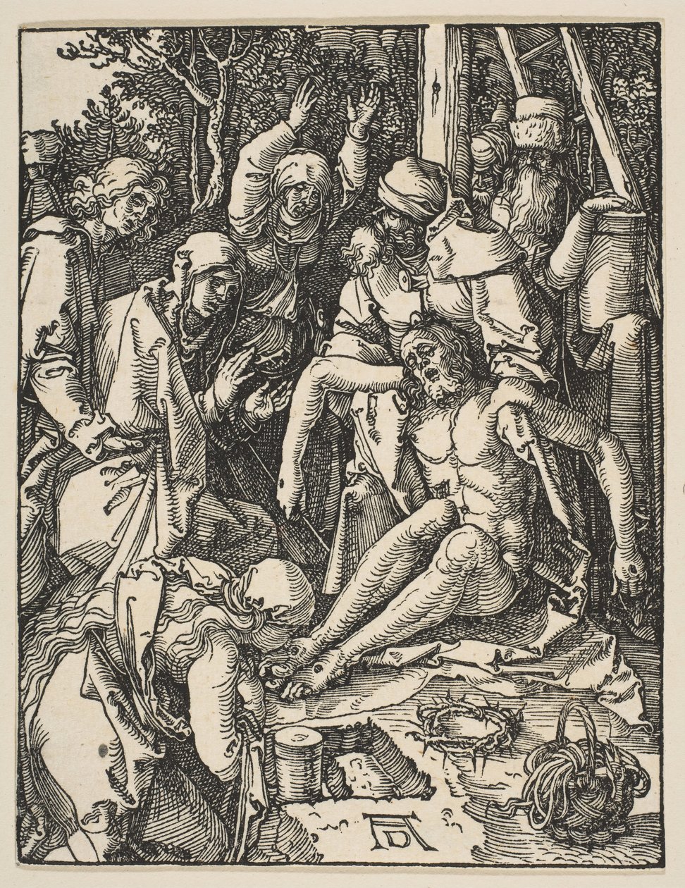 The Lamentation, från The Small Passion, ca. 1509. av Albrecht Dürer