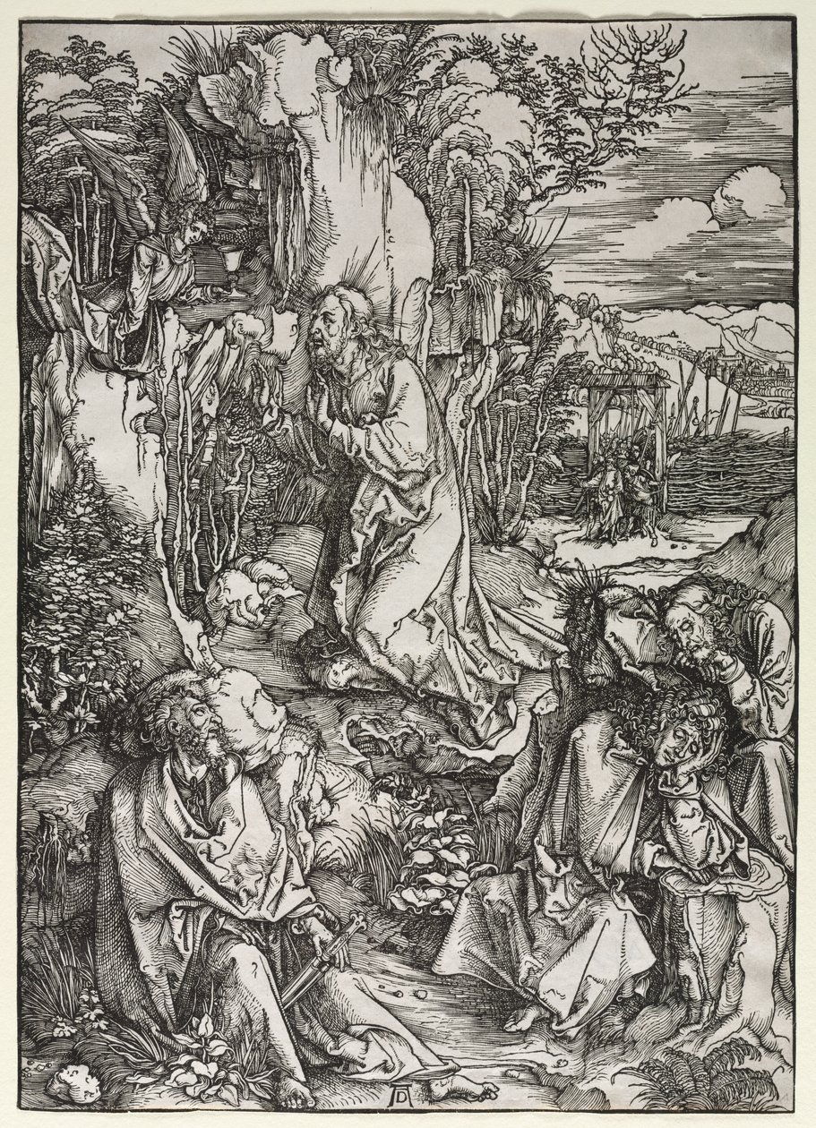 Den stora passionen: Kristus på Oljeberget av Albrecht Dürer