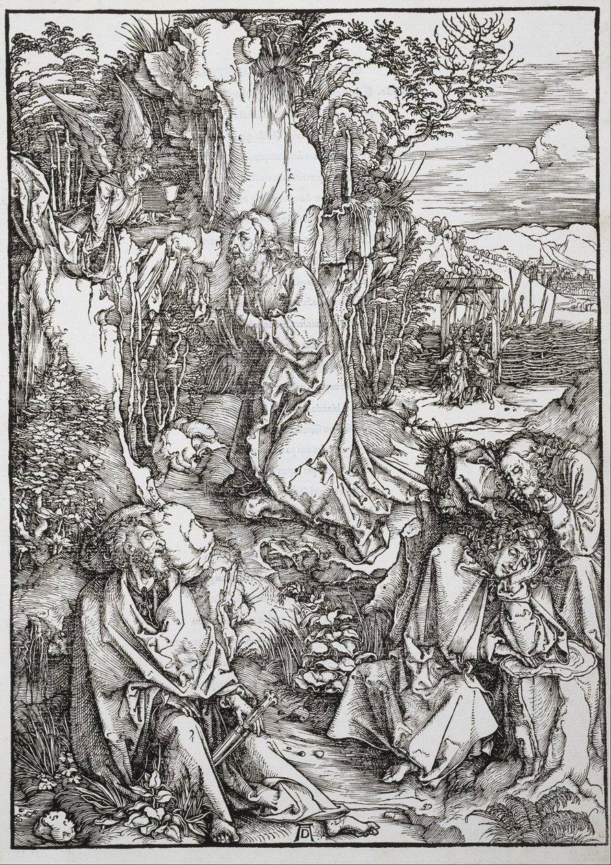 Den stora passionen: Kristus på Olivberget av Albrecht Dürer