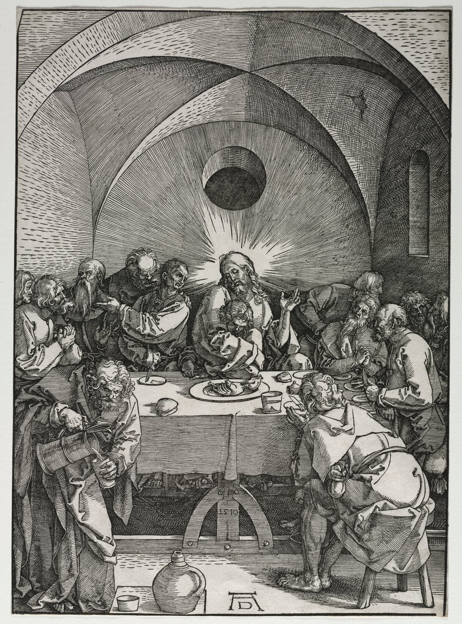 Den stora passionen: Nattvarden, 1510. av Albrecht Dürer