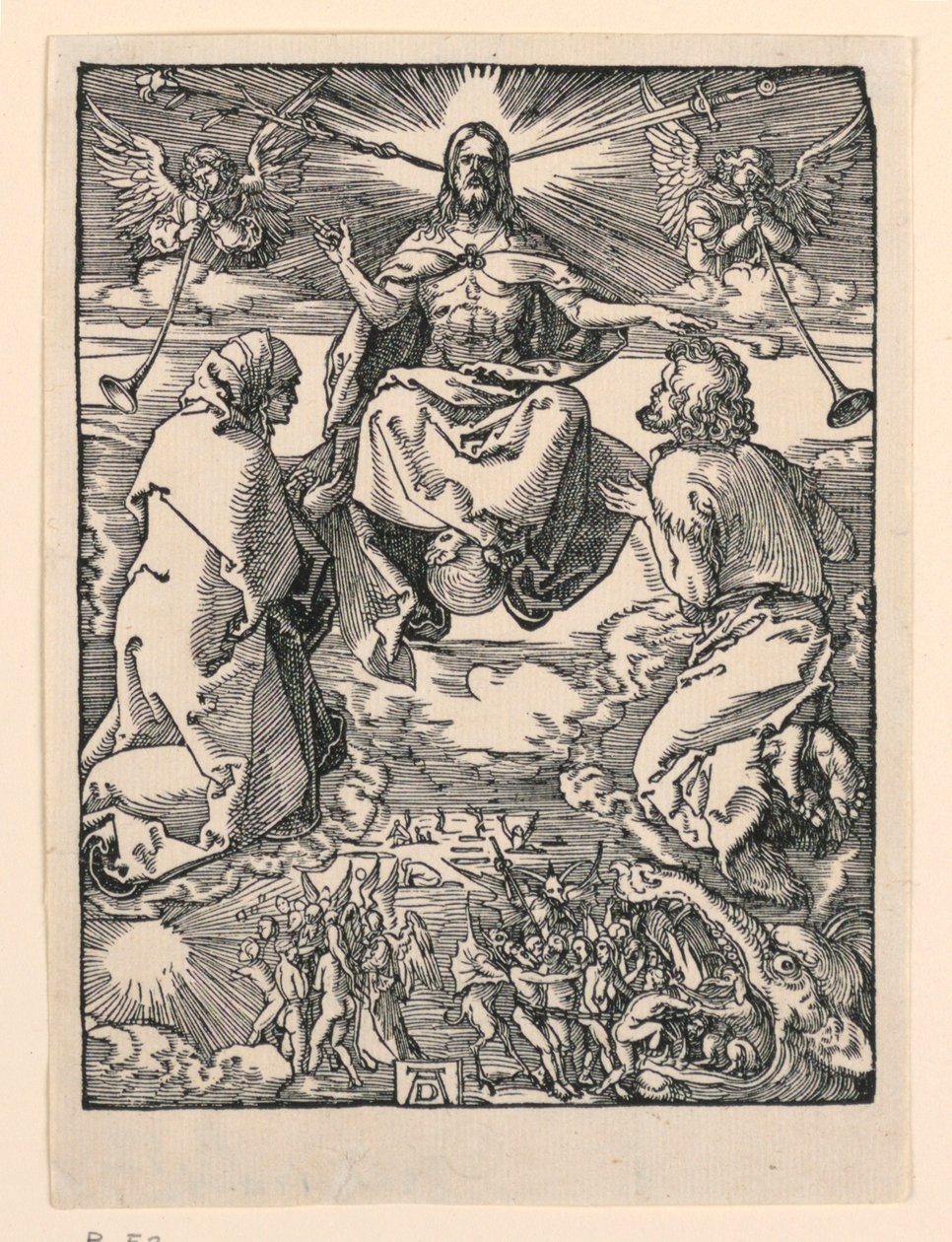Den sista domen, från The Little Passion-serien av Albrecht Dürer