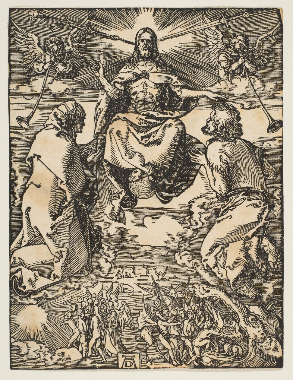 Den sista domen, från The Small Passion, ca. 1510. av Albrecht Dürer