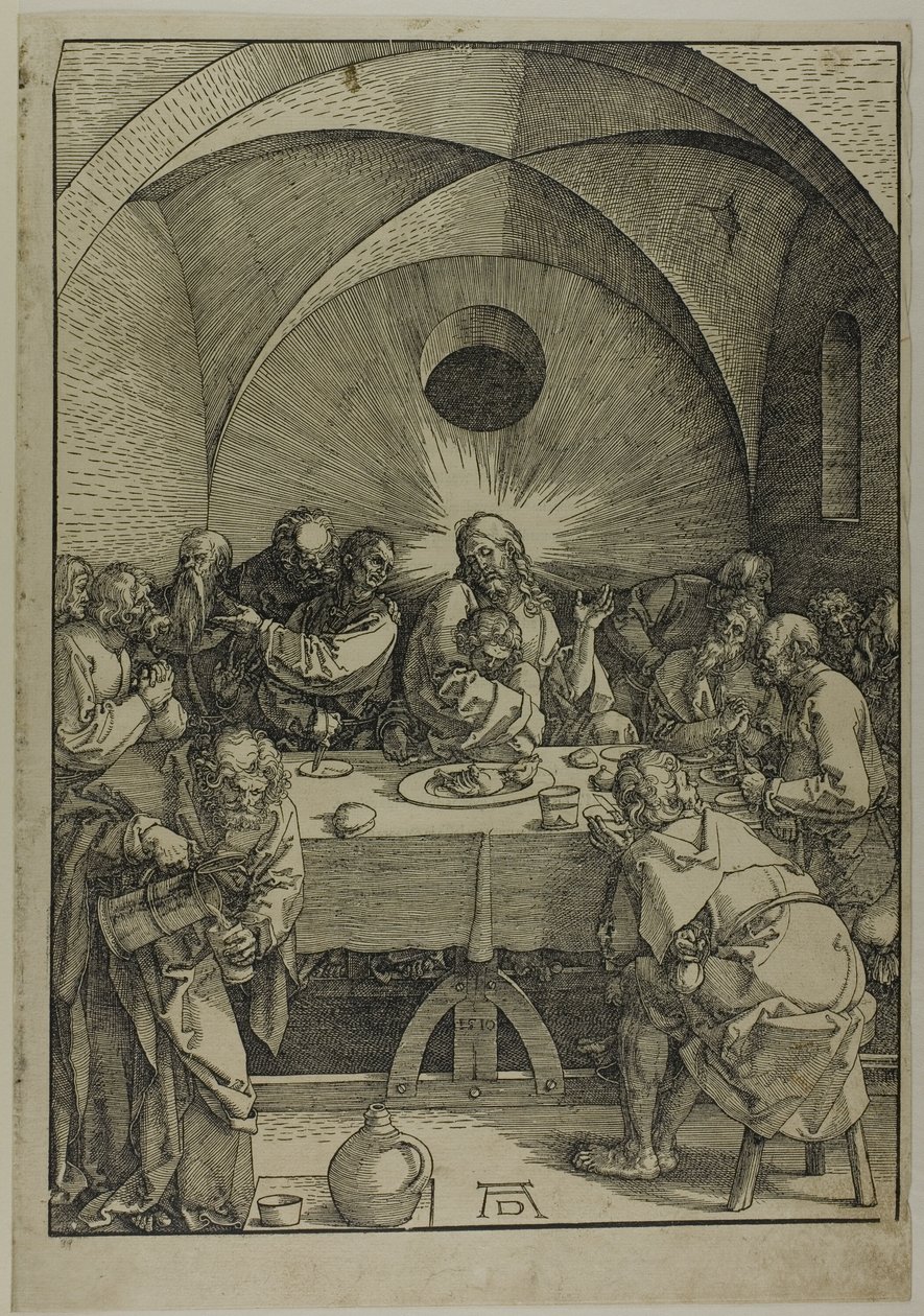 Nattvarden, från Den stora passionen av Albrecht Dürer